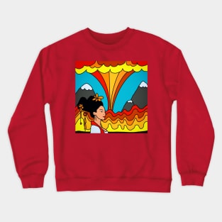 Lady Volcano Crewneck Sweatshirt